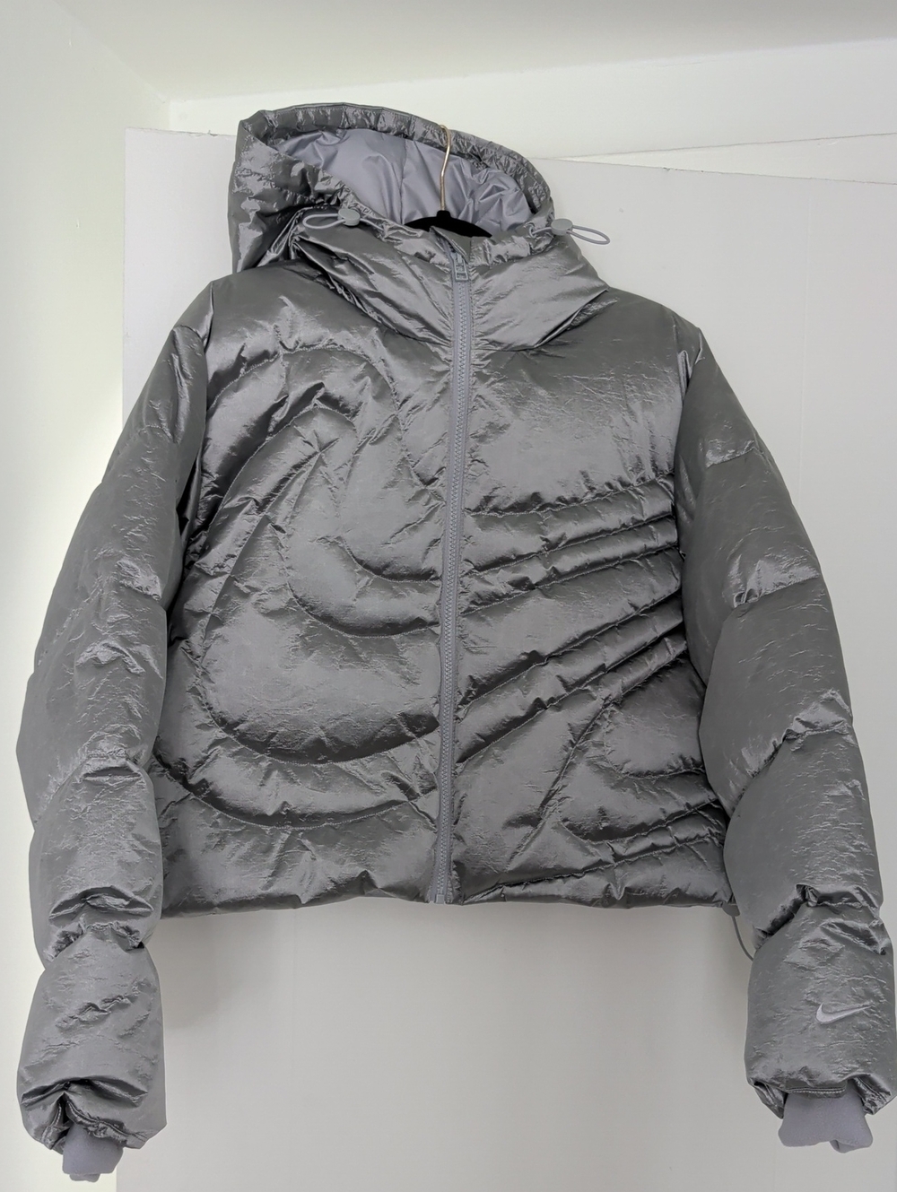 Nike Jacket Women's Sportswear Swoosh Series Therma-FIT Silver